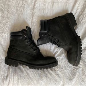 TIMBERLAND 🐻 Black Ankle Work Boots Sz 9.5